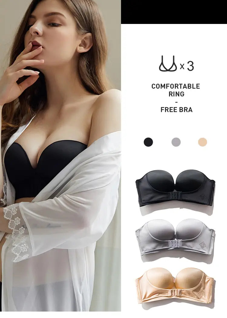 STRAPLESS FRONT CLOSURE BRA