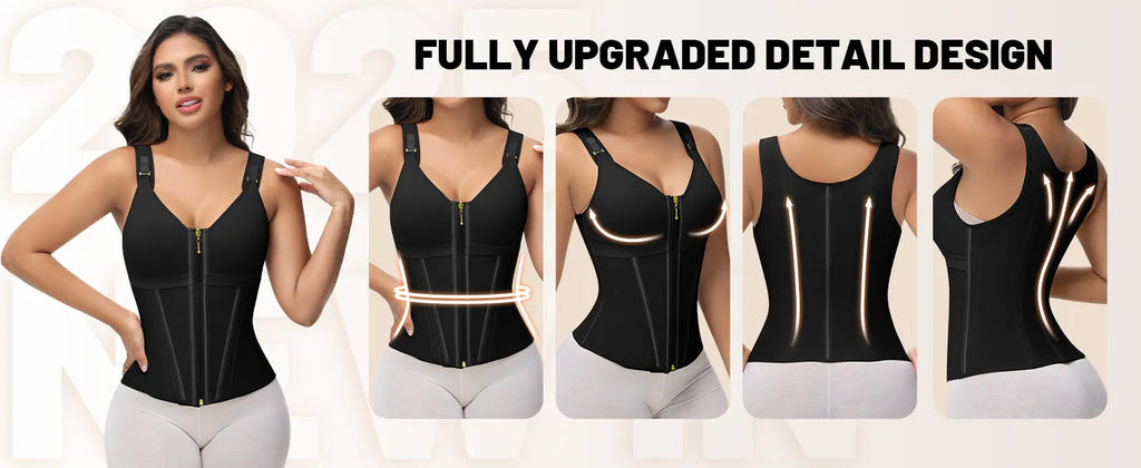 Buy one get one free extreme latex corset vest and bra