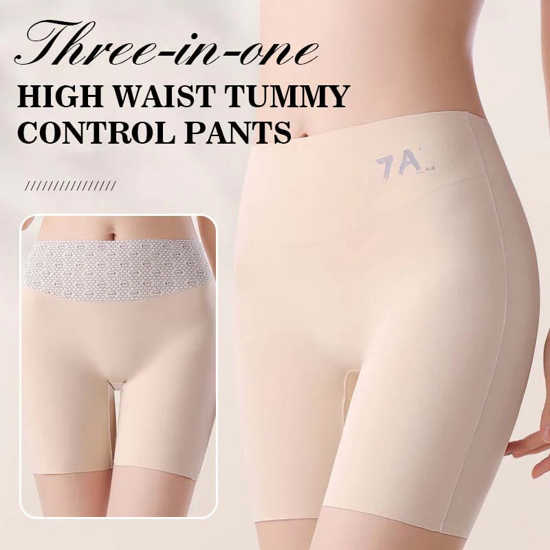 【⏰BUY 1 GET 1 FREE】High-waisted ice silk abdominal control and hip lifting underwear