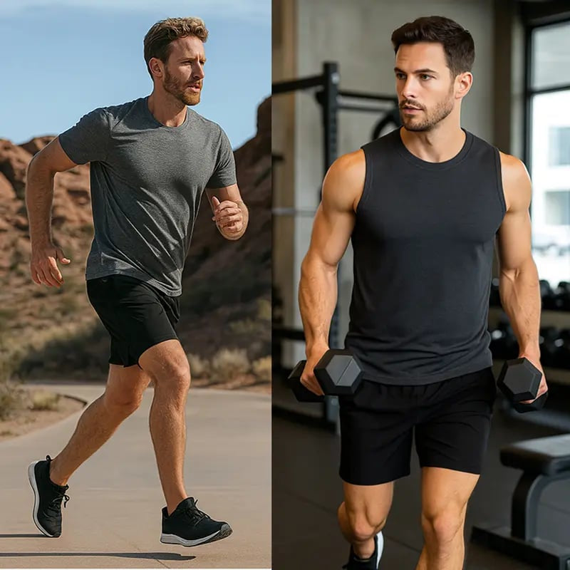 【⏰BUY 1 GET 2 FREE】3-Pack Men's 2 in 1 Quick Dry Gym Running Shorts With Liner