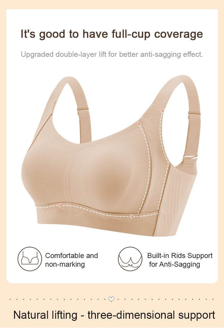 Wireless Non-marking Push-Up Bra with Plus Size