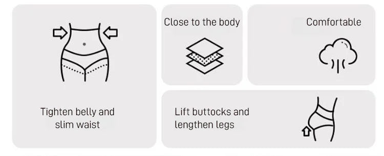 HIGH WAISTED TUMMY TUCK HIP LIFTING NO TRACE WORMWOOD ANTIBACTERIAL PANTIES