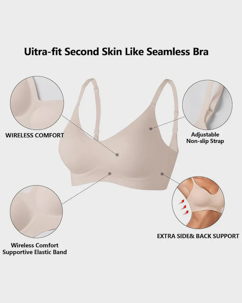 Seamless Soft Comfort Jelly Strip Wireless Bra