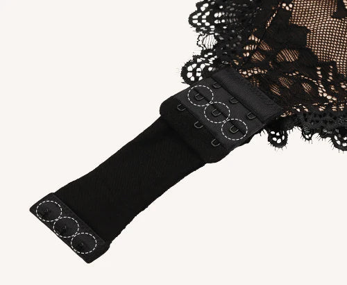 Feelingirl Lace V Neck Full Bodysuit