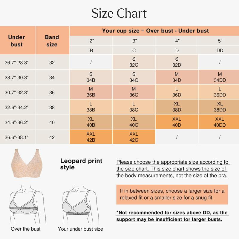 💗PROMOTION - 50% OFF💗Elegant. breathable leopard print bra for everyday wear