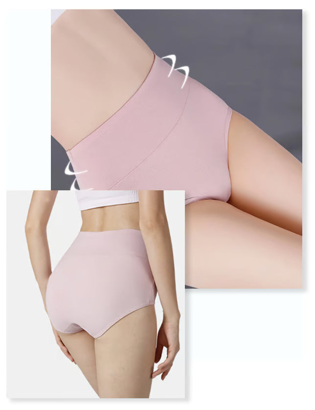 🔥-High waist plus size cotton antibacterial and leak-proof physiological underwear