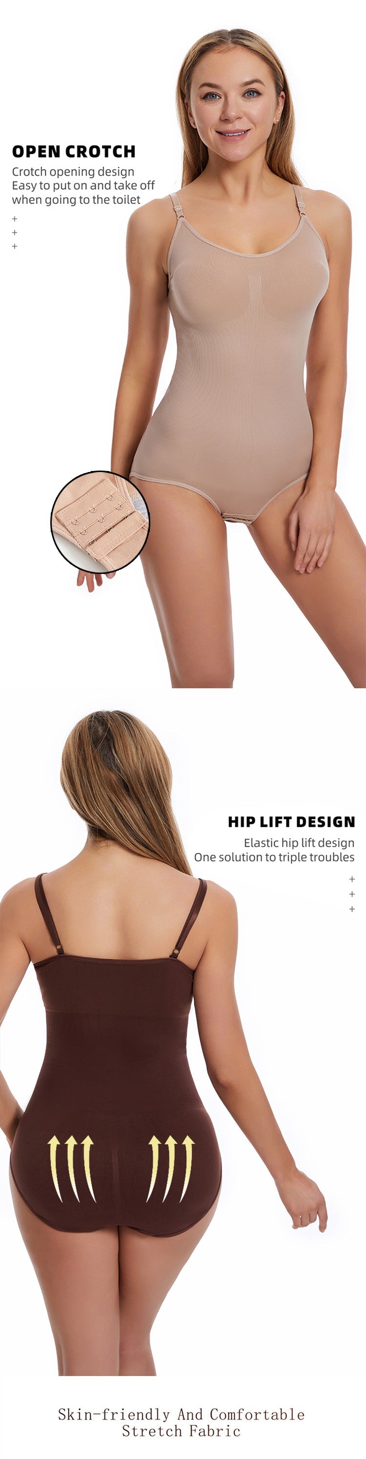 【⏰Buy 1 get 1 free⏰】Tummy Tuck & Hip Lift Traceless One-piece Shapewear