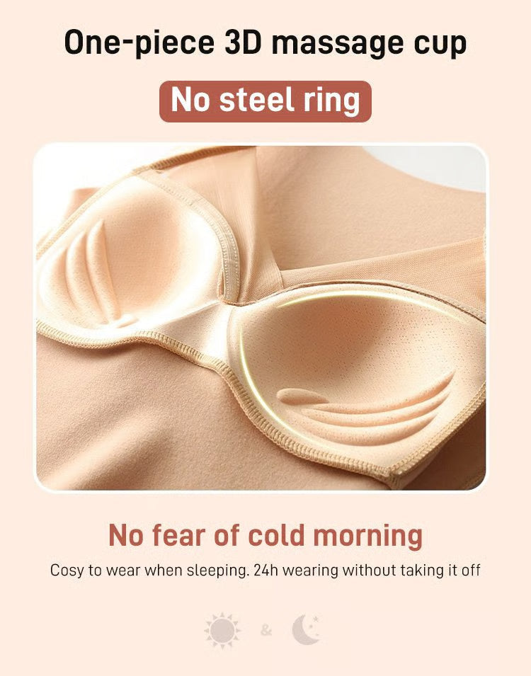 💓Thermal underwear with builat in chest pad