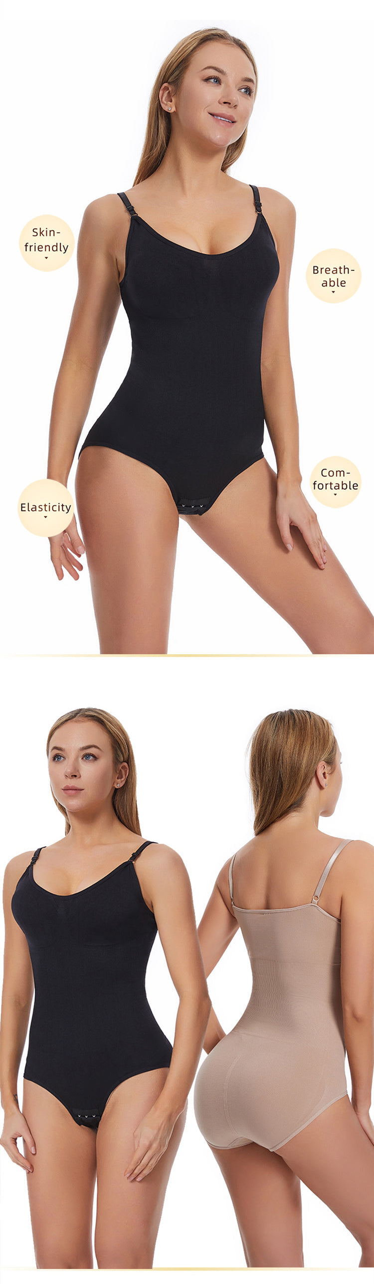 【⏰Buy 1 get 1 free⏰】Tummy Tuck & Hip Lift Traceless One-piece Shapewear