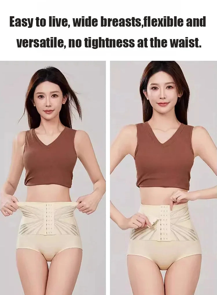 2-Pack Waist Buttoned Tummy Control Shaping Pants for Women | Butt-Lifting, M–XL