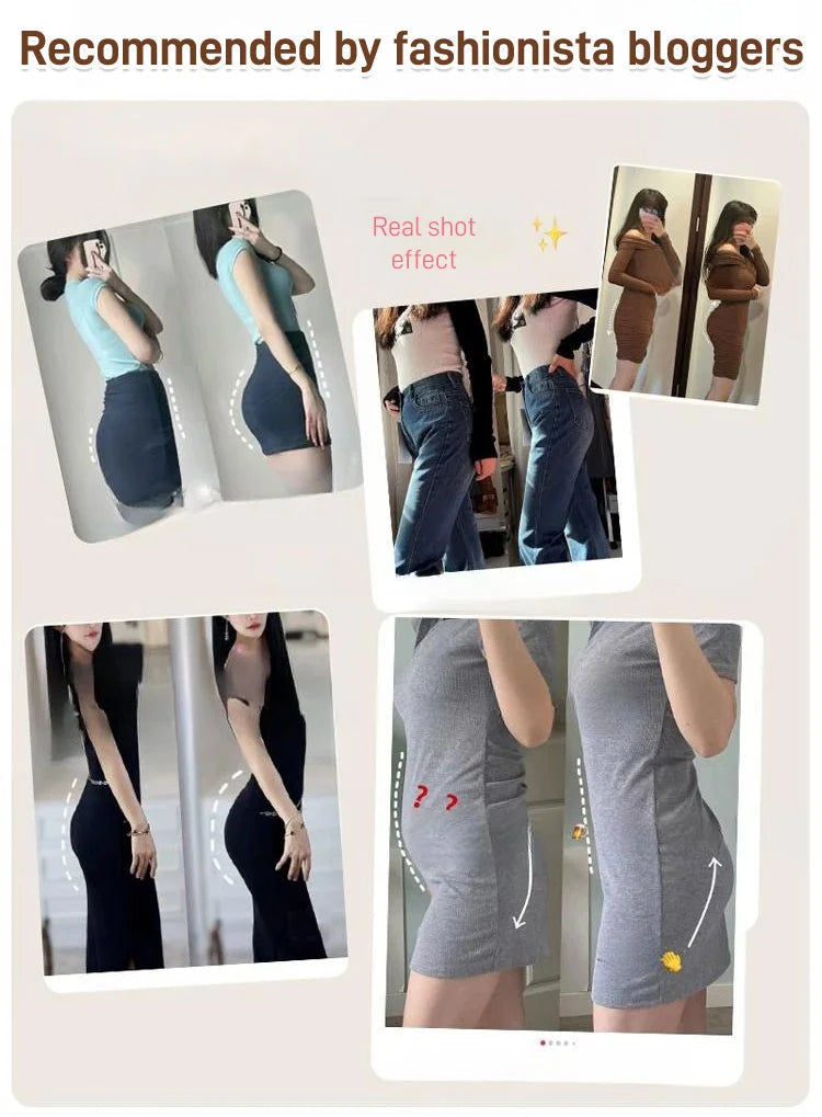 Buy one and get seven free HIGH WAISTED TUMMY TUCK HIP LIFTING NO TRACE WORMWOOD ANTIBACTERIAL PANTIES