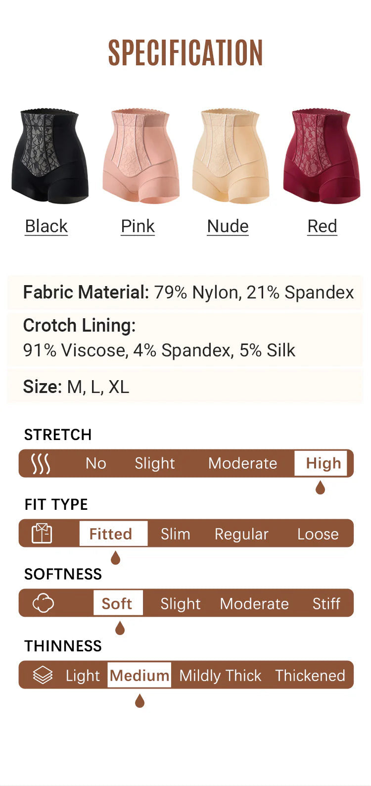 Buy one get one free Women's Tummy ControlShapewear Pants