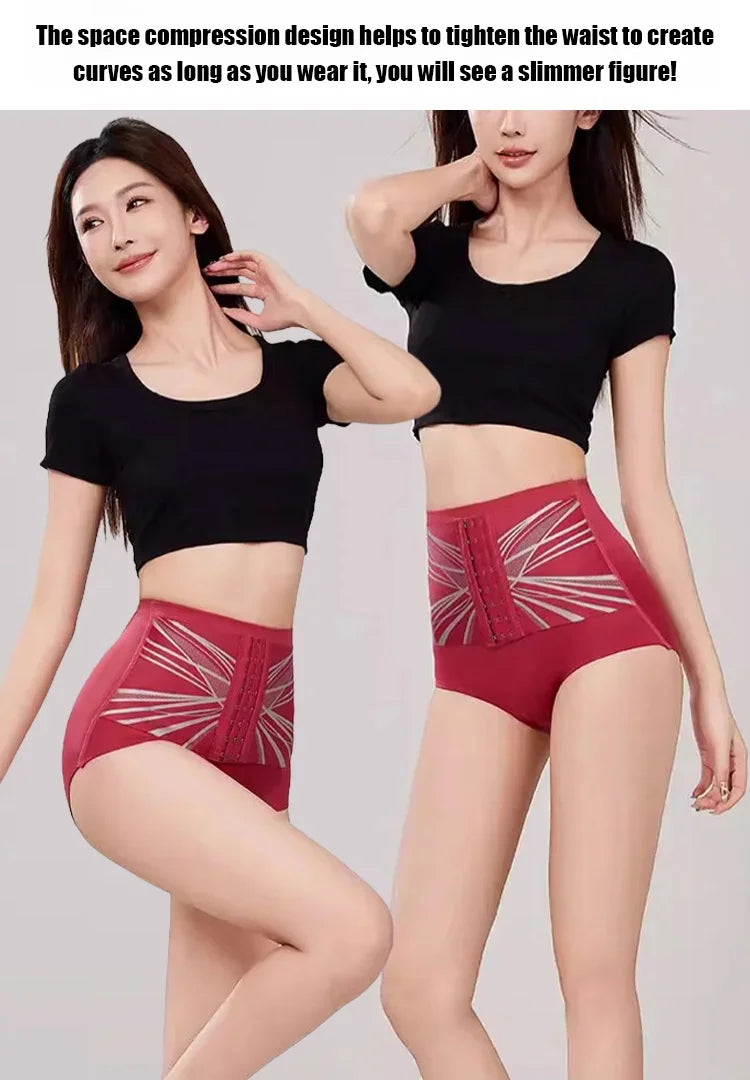 2-Pack Waist Buttoned Tummy Control Shaping Pants for Women | Butt-Lifting, M–XL