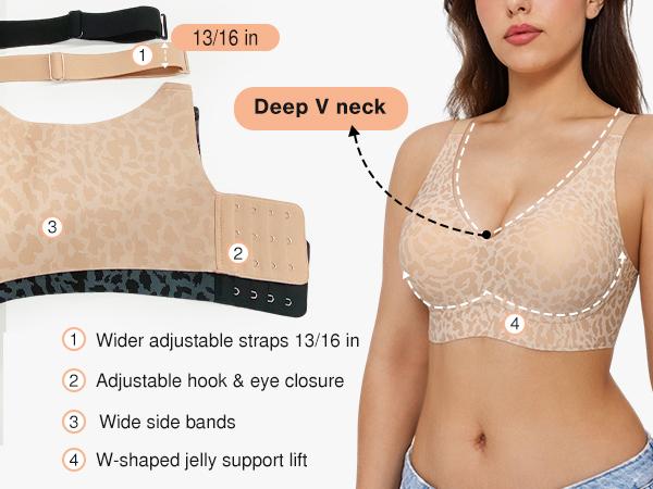 💗PROMOTION - 50% OFF💗Elegant. breathable leopard print bra for everyday wear