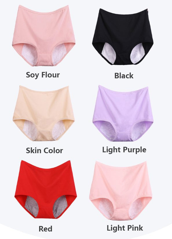 🔥Large size pure cotton antibacterial anti-leakage physiological underwear