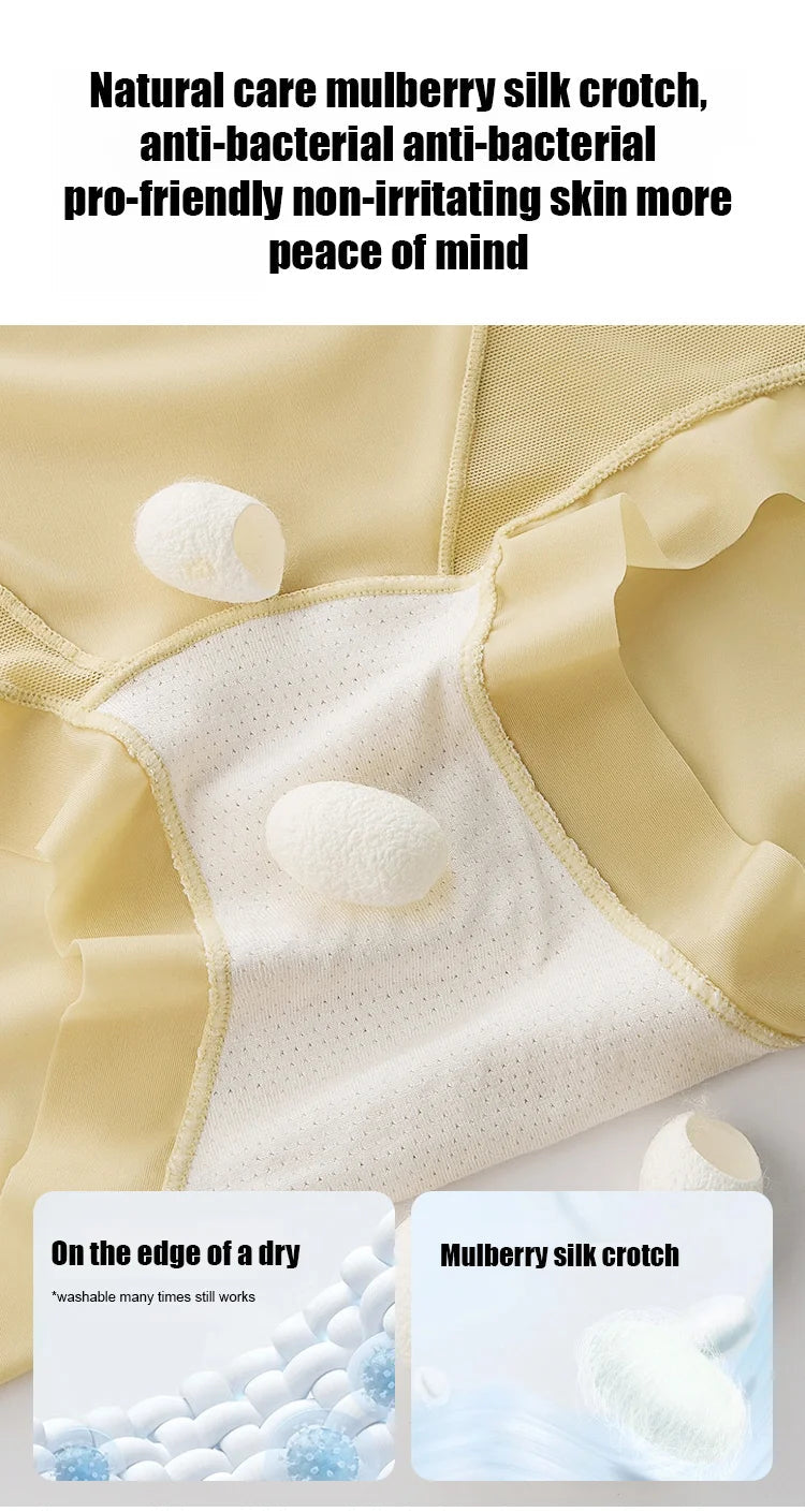 🔥Buy 1 get 1 free🔥[Pear-Shaped Body Savior] Ice Silk High-Waisted Shaping Panties