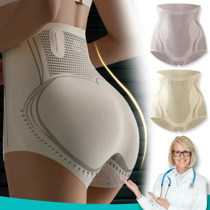 Ice Silk Ion Fibre Repair Shaping Shorts Tummy Control Underpants