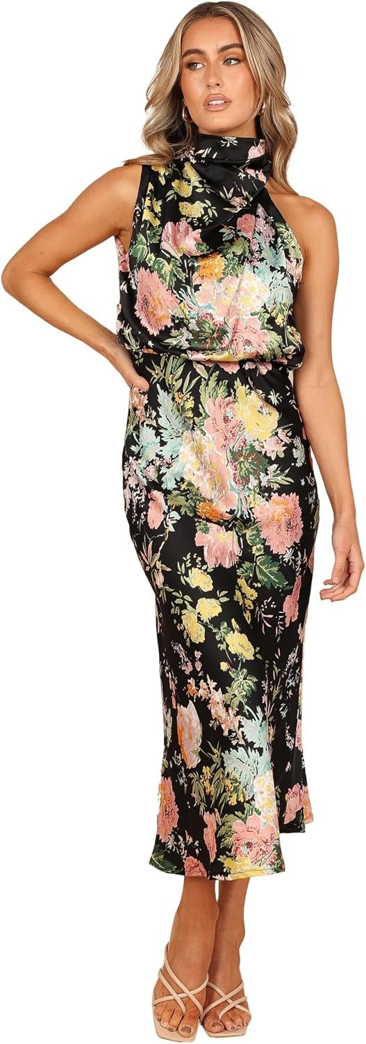 Anabelle Halter Neck Midi Dress