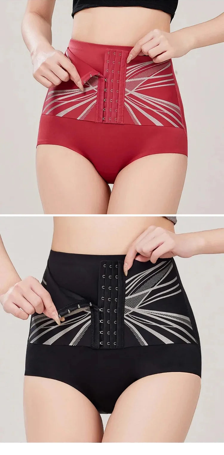2-Pack Waist Buttoned Tummy Control Shaping Pants for Women | Butt-Lifting, M–XL