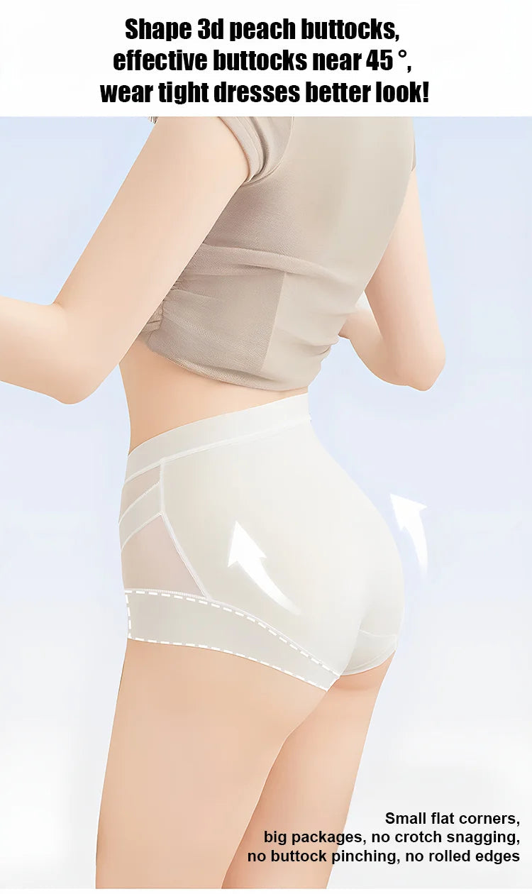 🔥Buy 1 get 1 free🔥[Pear-Shaped Body Savior] Ice Silk High-Waisted Shaping Panties