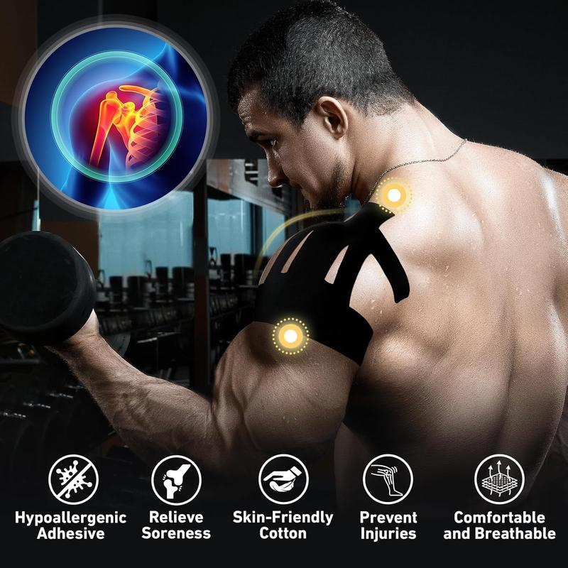 Pre-Cut Shoulder Kinesiology Tape – 10 Pack