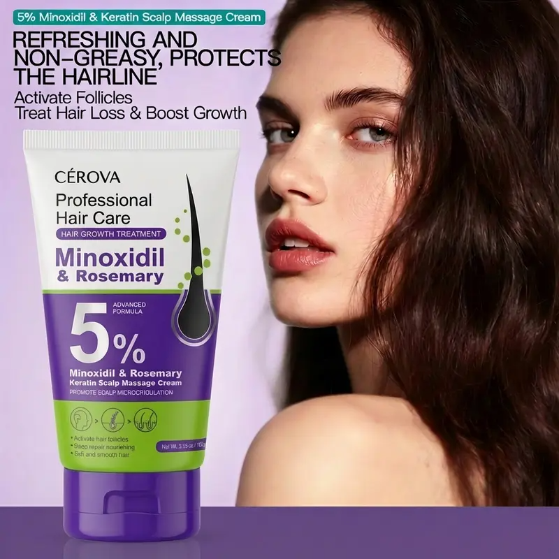 CÉROVA 5% Minoxidil & Rosemary Scalp Massage Cream