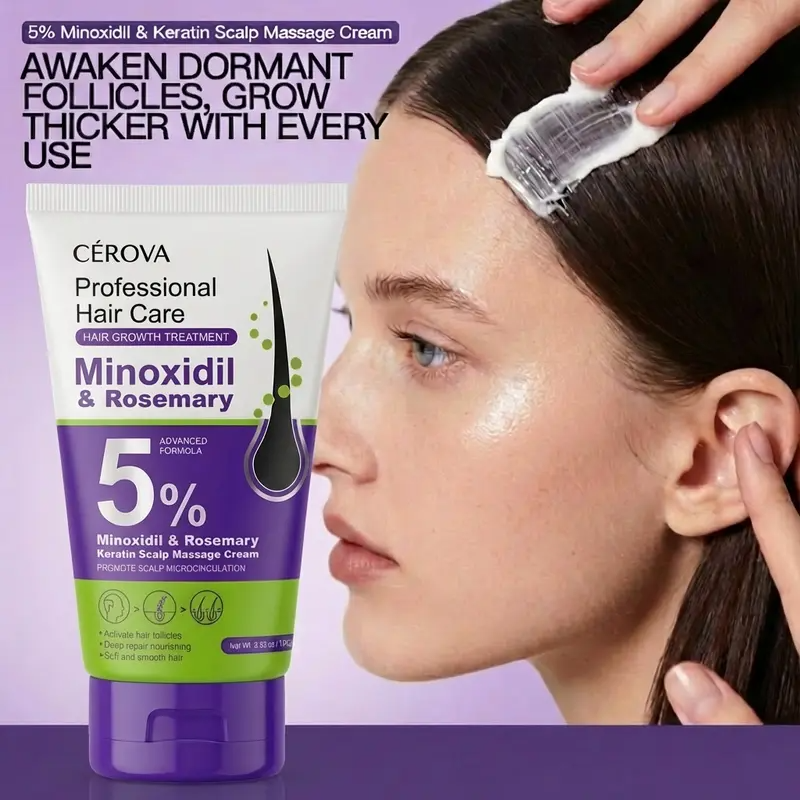 CÉROVA 5% Minoxidil & Rosemary Scalp Massage Cream