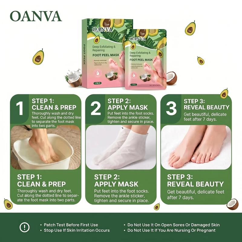 OANVA Exfoliating Foot Peel Mask