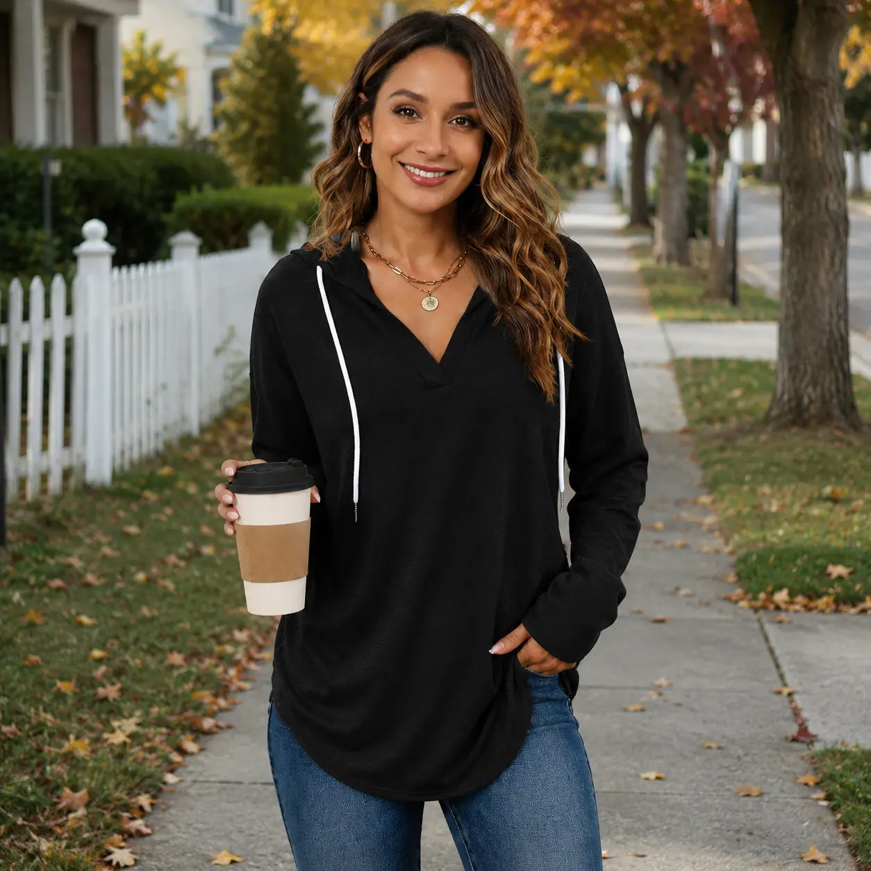 WIHOLL Oversized Pullover Hoodie for Women