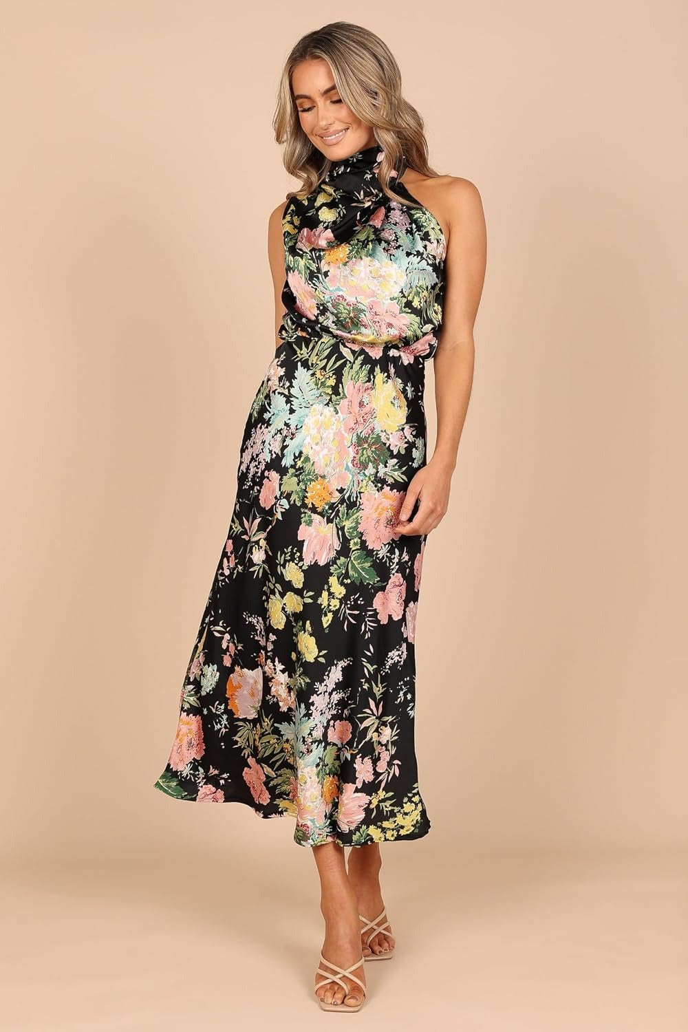 Anabelle Halter Neck Midi Dress