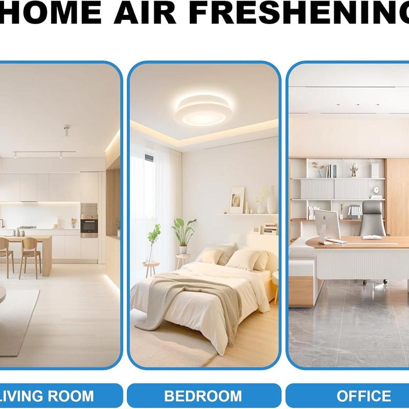 Water-Based Air Freshener with 7-Color LED Light