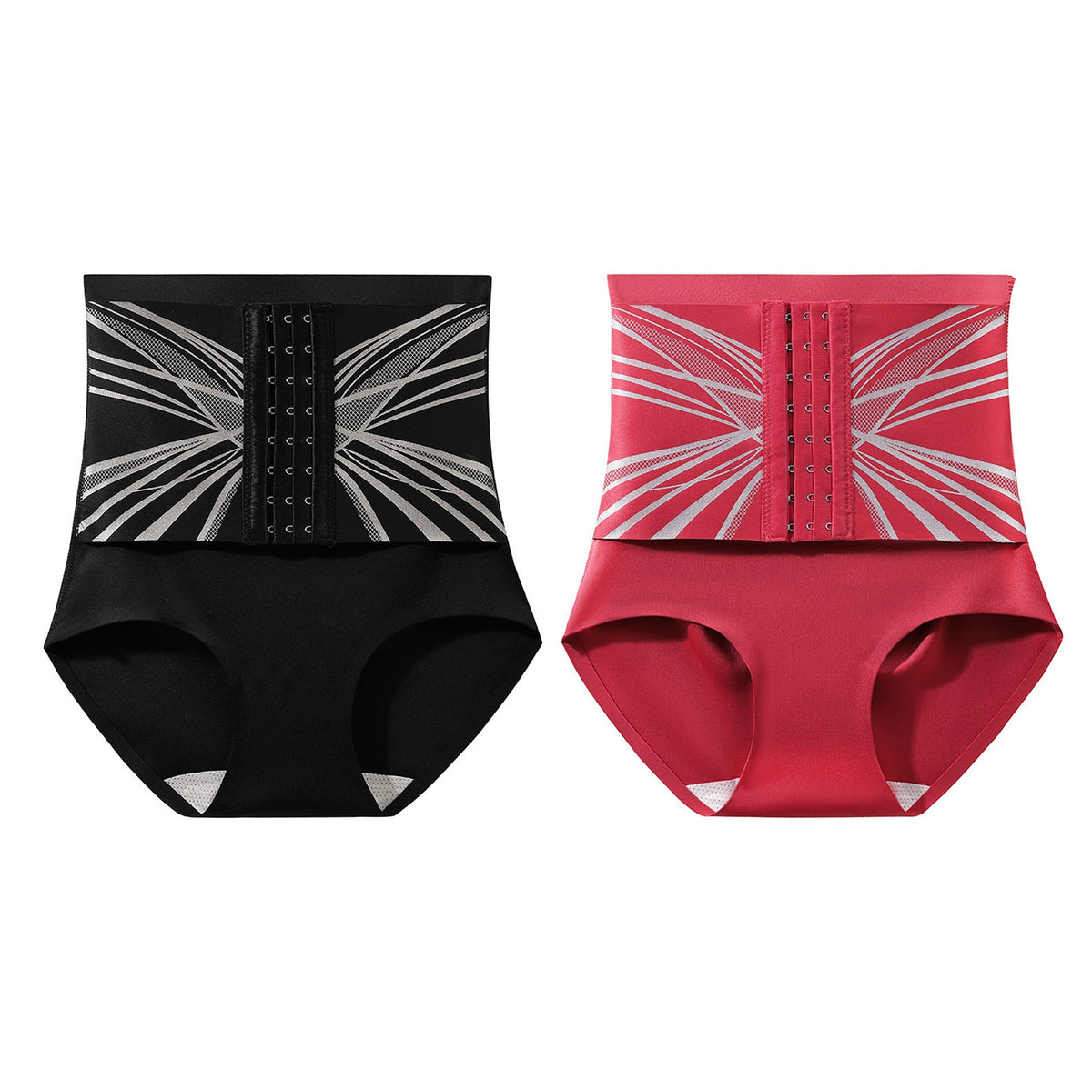 2-Pack Waist Buttoned Tummy Control Shaping Pants for Women | Butt-Lifting, M–XL