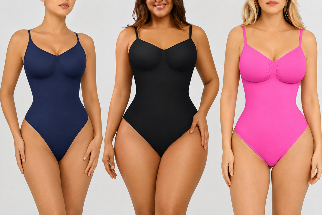 FeelinGirl Thong Bodysuit Shapewear | Tummy Control & Slimming