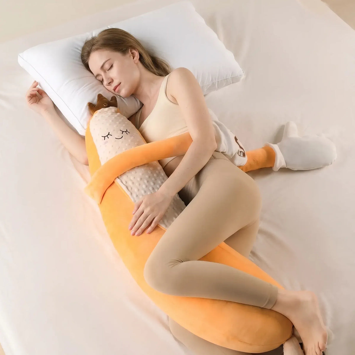 Long-Arm Plush Hugging Body Pillow