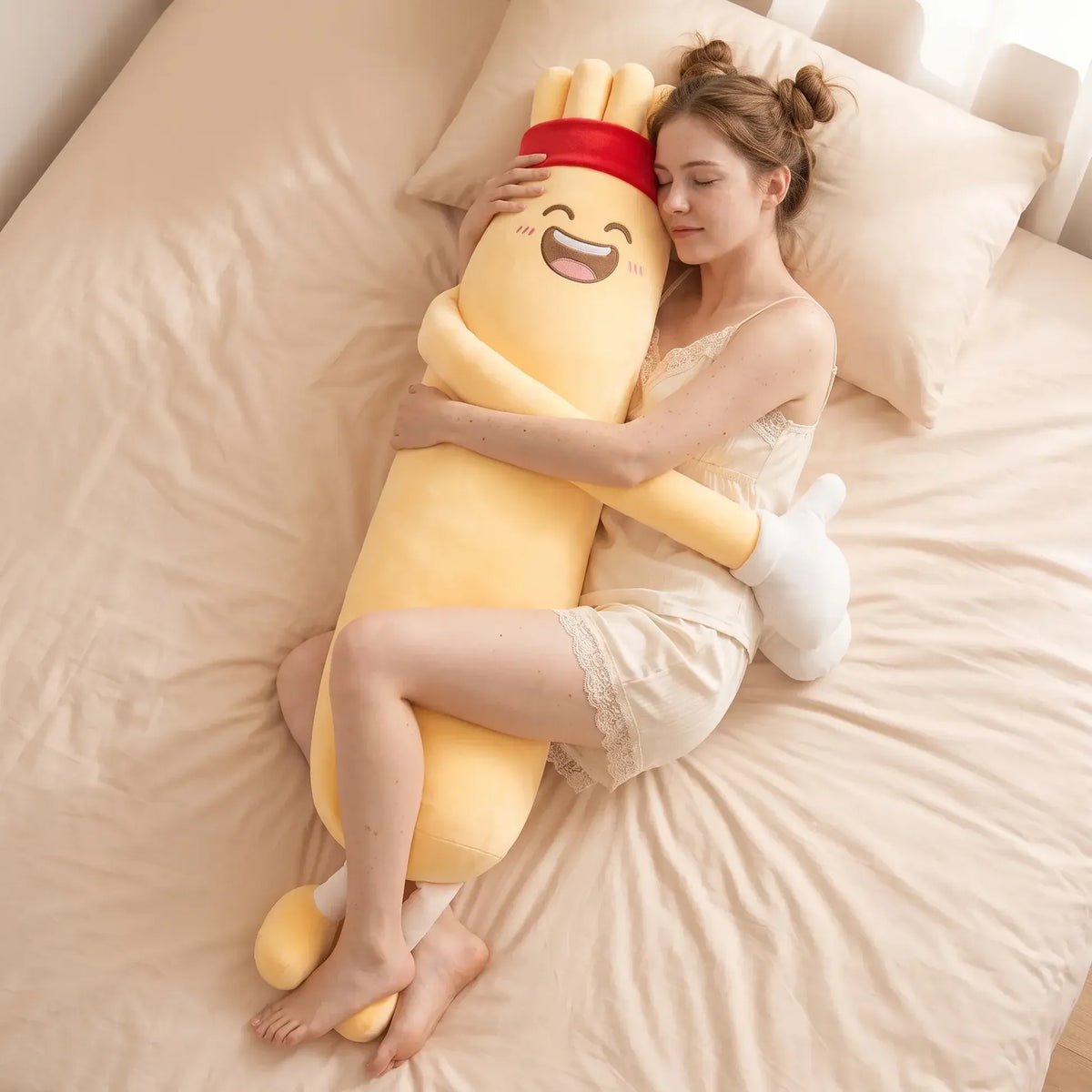 Long-Arm Plush Hugging Body Pillow