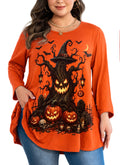 Women's Plus Size Swing Tunic Top | 3/4 Sleeve Flowy Blouse