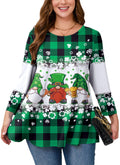Women's Plus Size Swing Tunic Top | 3/4 Sleeve Flowy Blouse