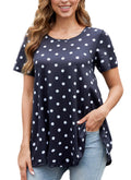 Tunic Tops for Women Plus Size Short Sleeve Crew Neck